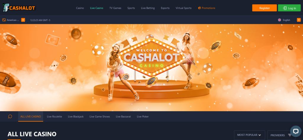 Cashalot bet live casino