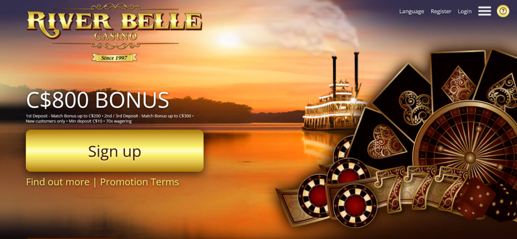 River Belle Casino welcome bonus