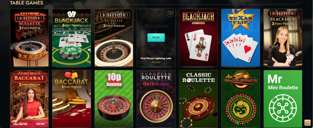 Dolly casino ألعاب الطاولة