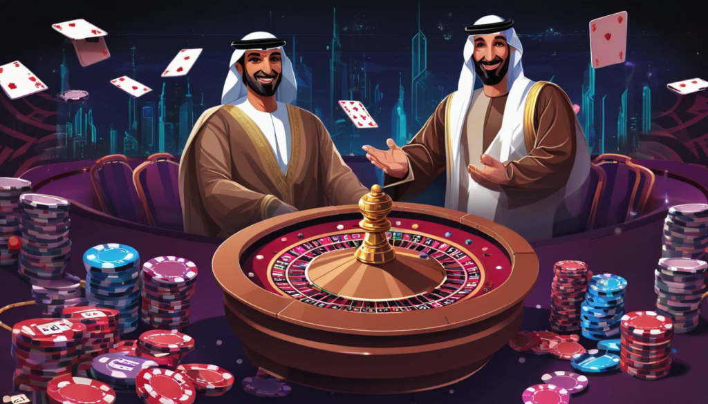 Two Arabs at the casino