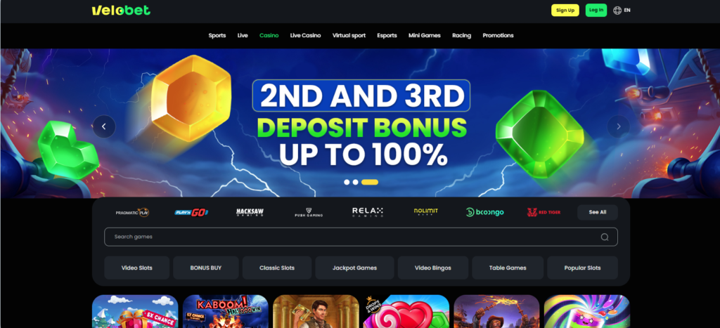 Velobet casino welcome bonus