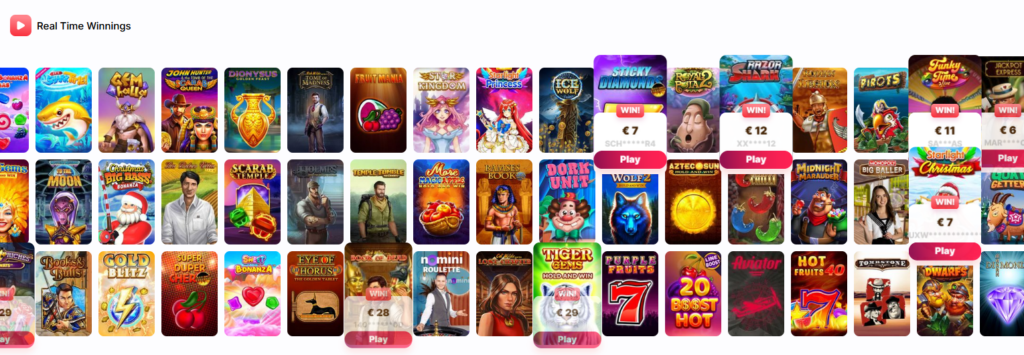 Nomini casino slot games