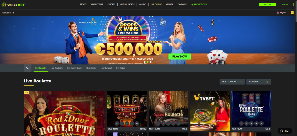 Weltbet Live Casino