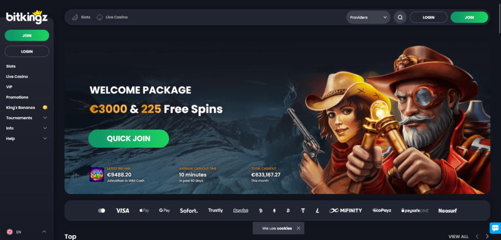 Bitkingz Casino site