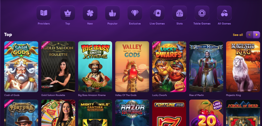 Kingmaker casino games