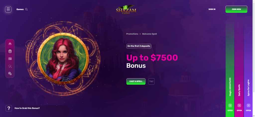 shazam casino bonuses